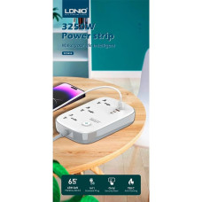 Мережевий фільтр Profit SC3416 PD QC3.0, 65W 2Type-C+2USB, кабель 2 м. (Білий)