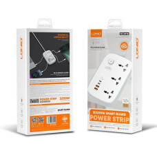 Мережевий фільтр Profit SC3416 PD QC3.0, 65W 2Type-C+2USB, кабель 2 м. (Білий)