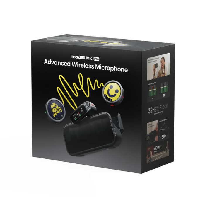 Бездротова мікрофонна система Insta360 Mic Pro (2TX+1RX)
