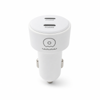 Автомобільний зарядний пристрій WUW-C243 PD20W+ PD20W White