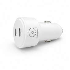 Автомобільний зарядний пристрій WUW-C243 PD20W+ PD20W White