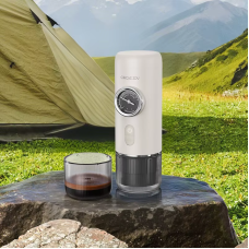 Портативна кавоварка з манометром Xiaomi Circle Joy LeCui Portable Italian Electric Coffee Machine, White