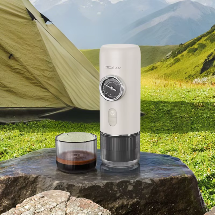 Портативна кавоварка з манометром Xiaomi Circle Joy LeCui Portable Italian Electric Coffee Machine, White