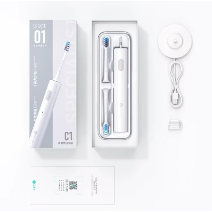 Електрична зубна щітка DR.BEI Sonic Electric Toothbrush C1 BET-C01 White