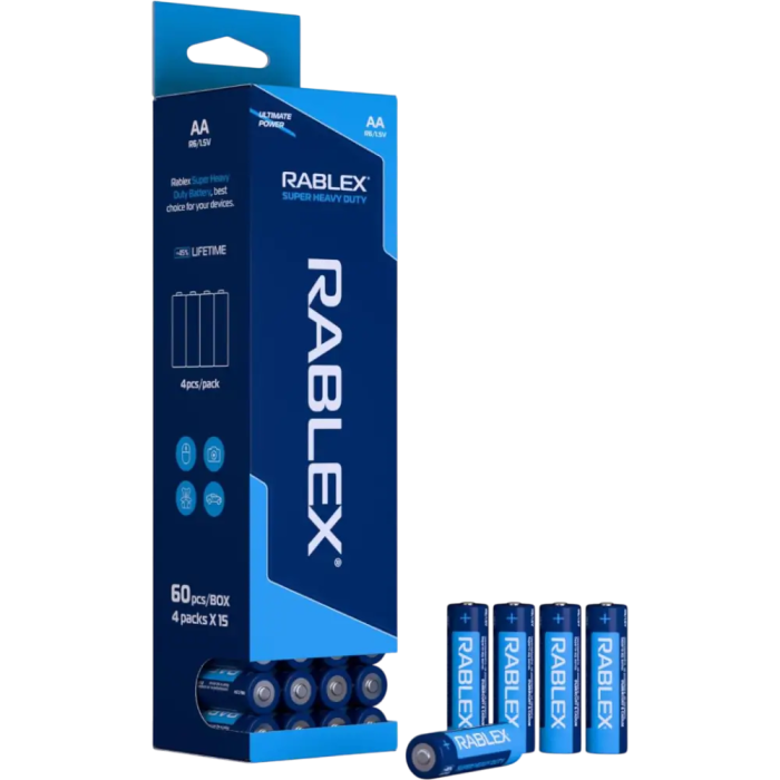 Батарейка Rablex R6/AA Super Heavy Duty (4шт)
