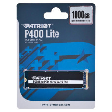 Накопичувач SSD M.2 Patriot P400 Lite 1TB NVMe 1.4 2280  Gen 4x4, 2700/3500 3D TLC