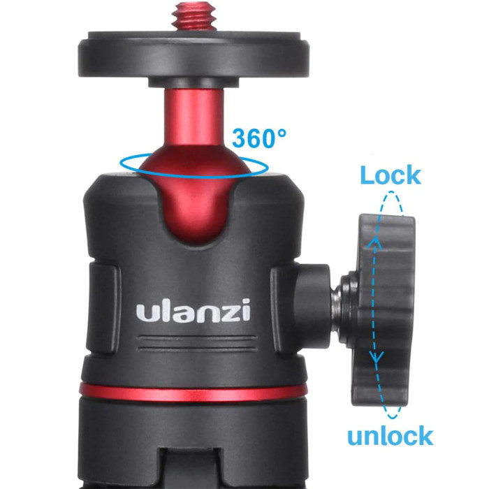 Штатив Ulanzi Vijim Mini Portable and Adjustable Desktop Tripod Black(UV-1601 MT-08)