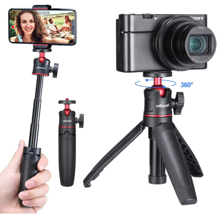 Штатив Ulanzi Vijim Mini Portable and Adjustable Desktop Tripod Black(UV-1601 MT-08)