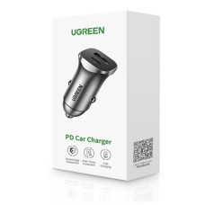 Автомобільний зарядний пристрій UGREEN CD130 Dual USB Car Charger (Space Gray) (UGR-30780)