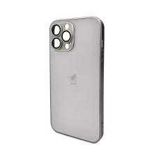Чохол для смартфона AG Glass Matt Frame Color Logo for Apple iPhone 13 Pro Max Titanium Grey