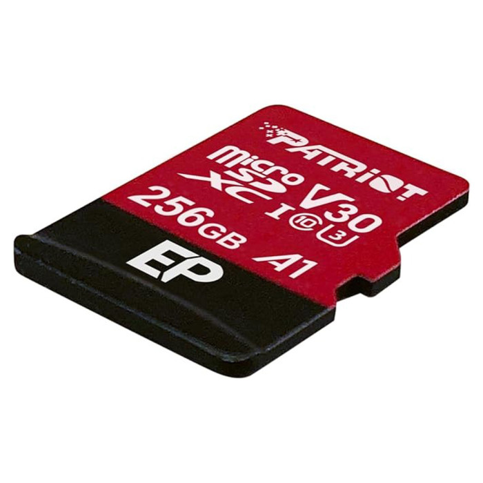 Карта пам'яті microSDXC (UHS-1 U3) Patriot EP Series 256Gb class 10 V30 (R-100MB/s, W-80MB/s) (adapter SD)