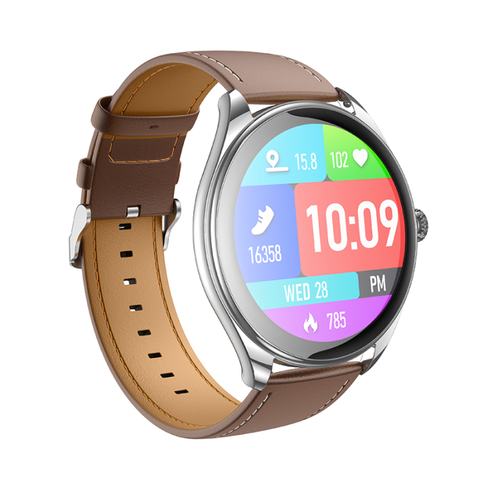 Смарт-годинник HOCO Y22 AMOLED 36mm. 200 mAh. IP67 Silver