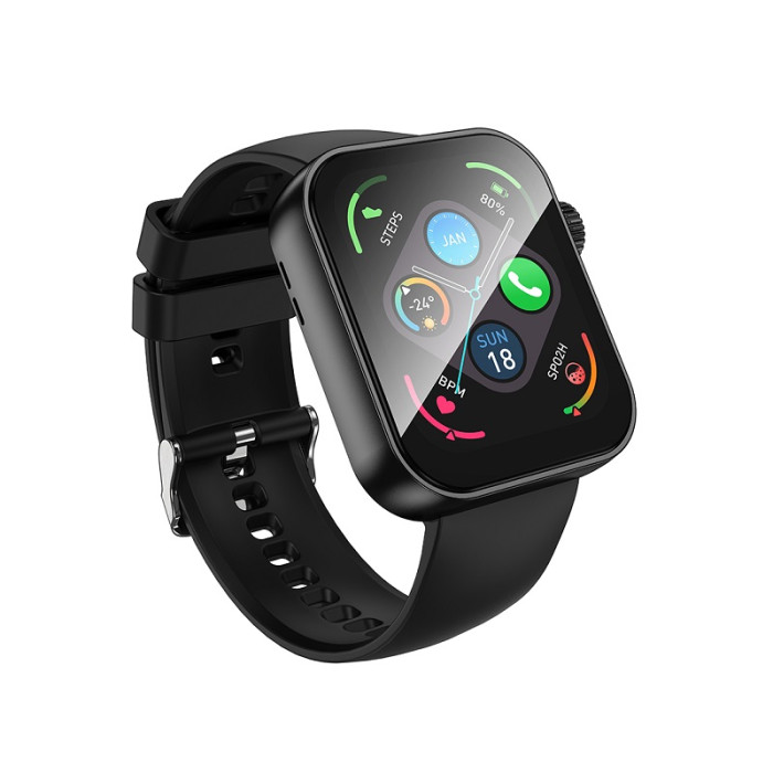 Смарт-годинник BOROFONE BD13 42mm. 230 mAh. Smart sports watch (call version) Black