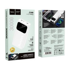 Зовнішній акумулятор HOCO J144A Hymn power bank(30000mAh) White