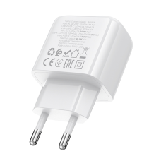 Мережевий зарядний пристрій BOROFONE BAS45A Potential PD30W+QC3.0 charger(EU) White