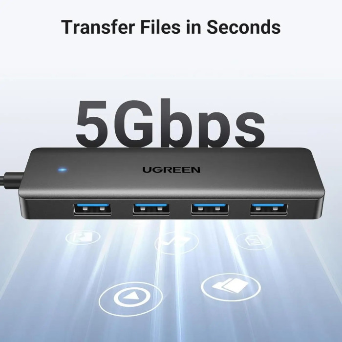 USB-хаб UGREEN 4-Port USB 3.0 Hub 0.15m