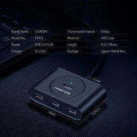 USB-хаб UGREEN USB 3.0 Hub  0.5m (Black)