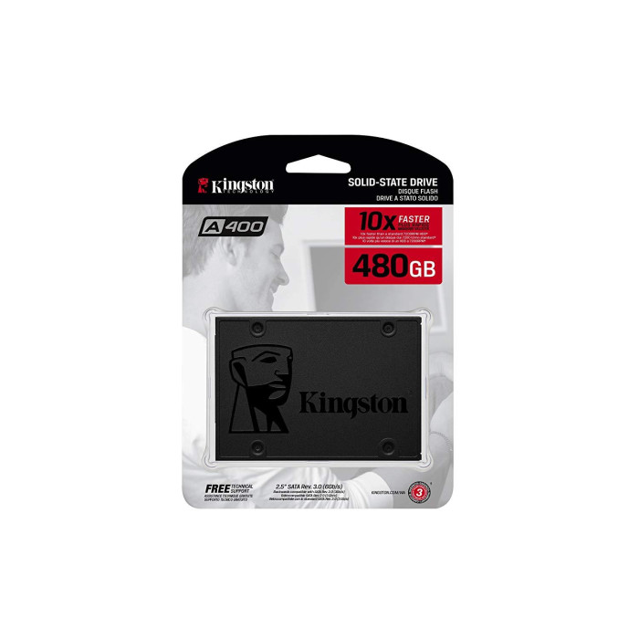 Накопичувач SSD Kingston SSDNow A400 480GB 2.5" SATAIII 3D NAND