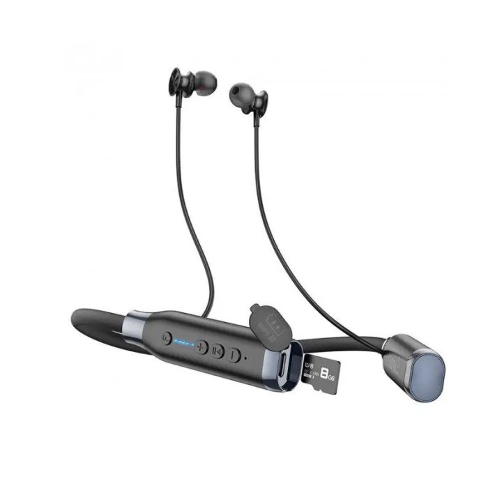 Бездротові спортивні навушники HOCO ES62 Pretty neck-hang BT earphones Black