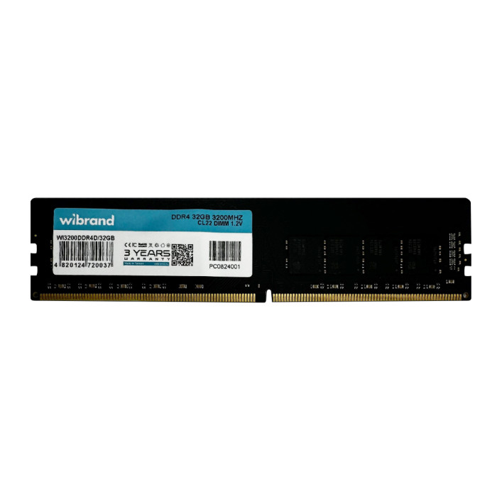 Оперативна пам'ять DDR4 Wibrand 32GB 3200MHz CL22 DIMM