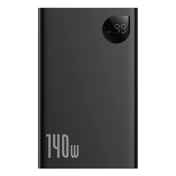 Зовнішній акумулятор Baseus Adaman Digital Display Fast Charge Power Bank 24000mAh 140W Cluster Black