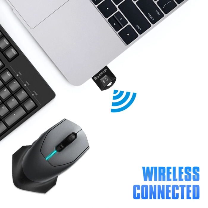 Bluetooth-адаптер ESSAGER Mini BT5.0 Adapter Black