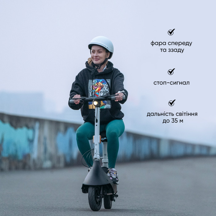Електросамокат з сидінням OKAI Ceetle PRO EA10C Black 10', 350(900)W, 25Km/h, 10.4Ah, 55Km, 20%, NFC, App, 29kg