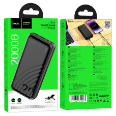 Зовнішній акумулятор HOCO J123A Element power bank(20000mAh) Black