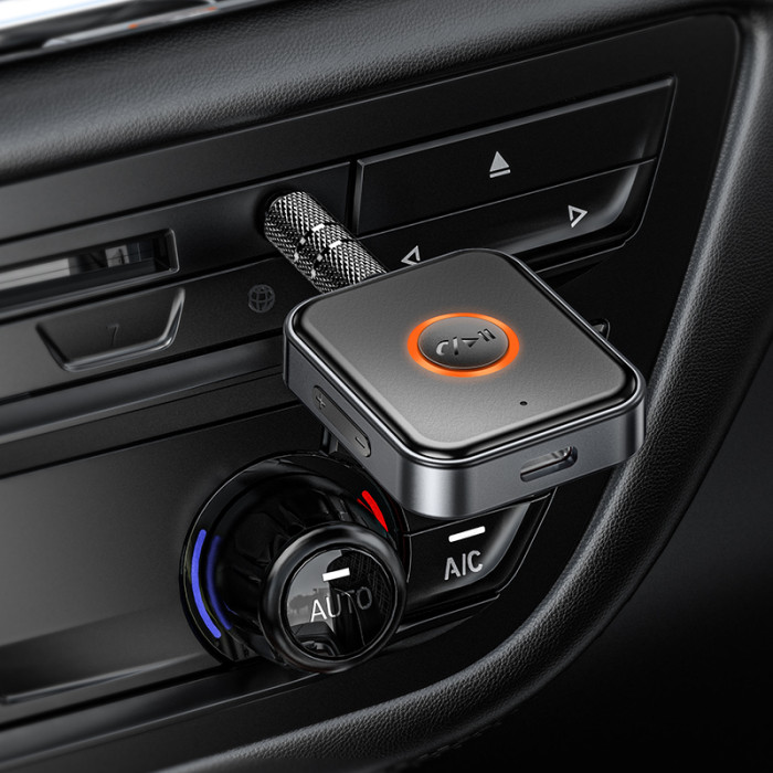 Bluetooth-ресивер BOROFONE BC55 Suave car AUX BT receiver Black