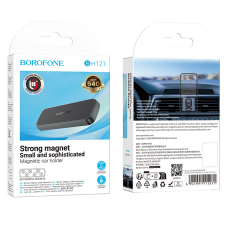 Автотримач для телефона BOROFONE BH121 Eternal magnetic car holder Black Gray