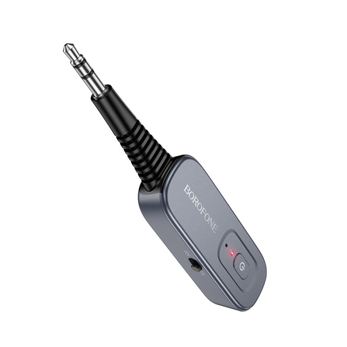 Bluetooth-ресивер BOROFONE BC51 Clear way AUX BT audio receiver/transmitter Metal Grey