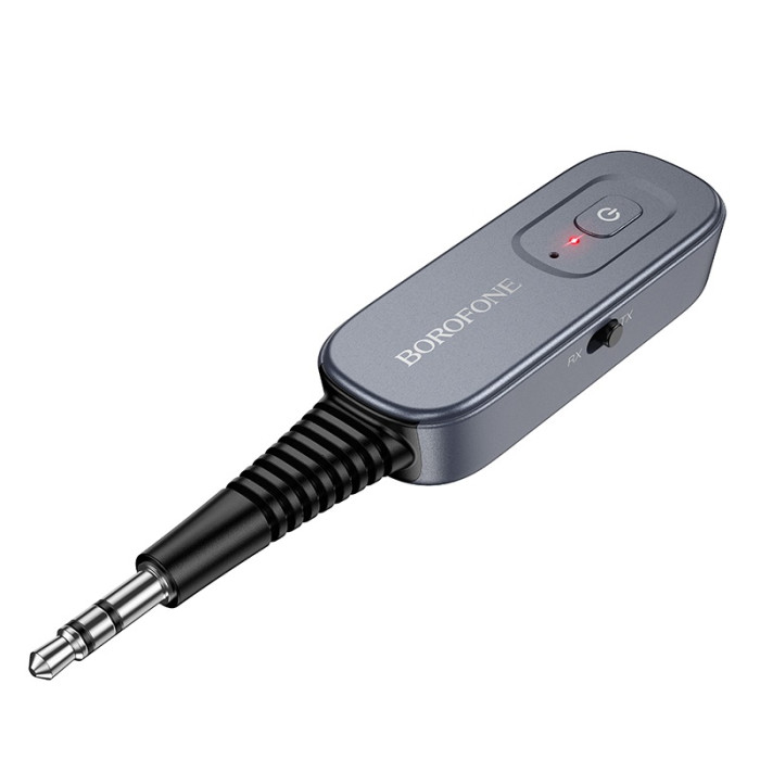 Bluetooth-ресивер BOROFONE BC51 Clear way AUX BT audio receiver/transmitter Metal Grey