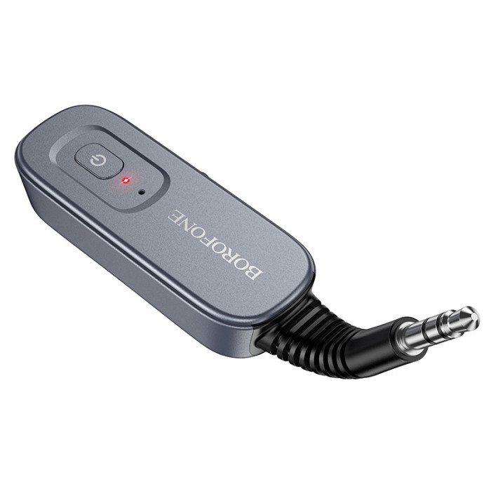 Bluetooth-ресивер BOROFONE BC51 Clear way AUX BT audio receiver/transmitter Metal Grey