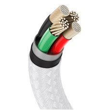 Кабель Baseus Cafule Series Metal Data Cable USB to IP 2.4A 2m White