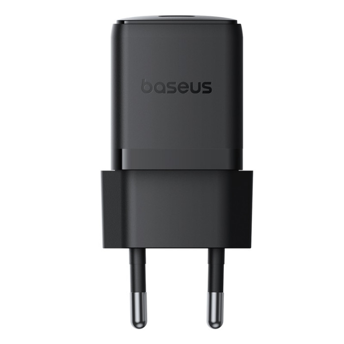 Мережевий зарядний пристрій з кабелем Baseus Palm Fast Charger 1C 20W EU Cluster Black (with Baseus Cable USB-C to USB-C 60W ) 1m Cluster Blac