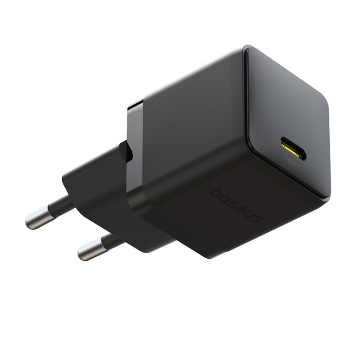 Мережевий зарядний пристрій з кабелем Baseus Palm Fast Charger 1C 20W EU Cluster Black (with Baseus Cable USB-C to USB-C 60W ) 1m Cluster Blac
