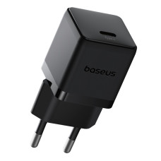 Мережевий зарядний пристрій з кабелем Baseus Palm Fast Charger 1C 20W EU Cluster Black (with Baseus  Cable USB-C to USB-C 60W ) 1m Cluster Blac