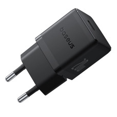 Мережевий зарядний пристрій з кабелем Baseus Palm Fast Charger 1C 20W EU Cluster Black (with Baseus  Cable USB-C to USB-C 60W ) 1m Cluster Blac