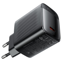 Мережевий зарядний пристрій ACEFAST A112 PD45W GaN single USB-C charger (EU) Black