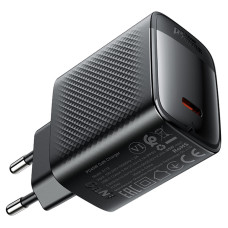 Мережевий зарядний пристрій ACEFAST A112 PD45W GaN single USB-C charger (EU) Black