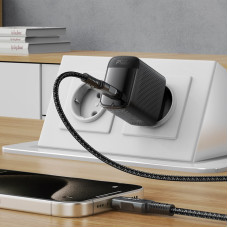 Мережевий зарядний пристрій ACEFAST A112 PD45W GaN single USB-C charger (EU) Black