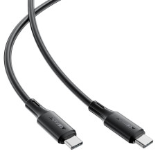 Кабель ACEFAST C17-03 USB-C to USB-C silicone charging data cable Black