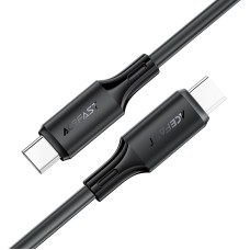 Кабель ACEFAST C17-03 USB-C to USB-C silicone charging data cable Black