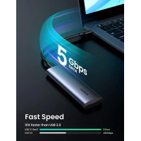 Зовнішня кишеня для накопичувача UGREEN USB-C to M.2 NGFF 5G Enclosure A TO C Cable 50cm