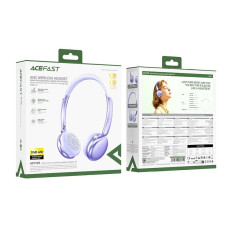 Бездротові накладні навушники ACEFAST H8 active noise cancelling wireless headset Silver