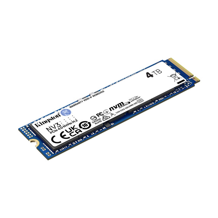 Накопичувач SSD M.2 Kingston NV3 4000GB NVMe 2280 PCIe 4.0 x4 3D NAND