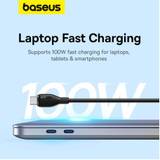 Кабель Baseus Pudding Series Fast Charging Cable Type-C to Type-C 100W 1.2m Cluster Black