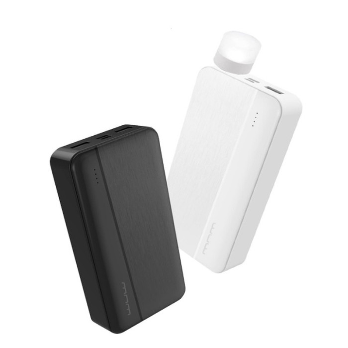 Зовнішній акумулятор WUW Y146 20000mAh + Led ліхтарик Black