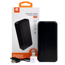 Зовнішній акумулятор WUW Y146  20000mAh + Led ліхтарик  Black