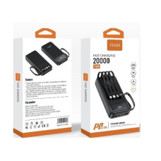 Зовнішній акумулятор WUW Y200 (22.5W PD) 20000mAh Black